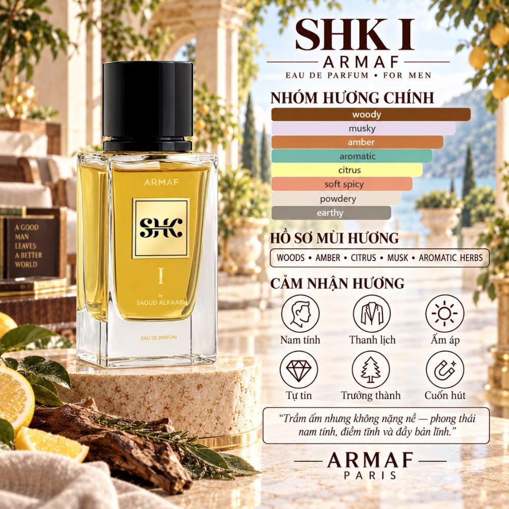 Armaf SHK I EDP 100ml 24 Mùi hương Nước hoa Armaf SHK I EDP _ Tiến Perfume