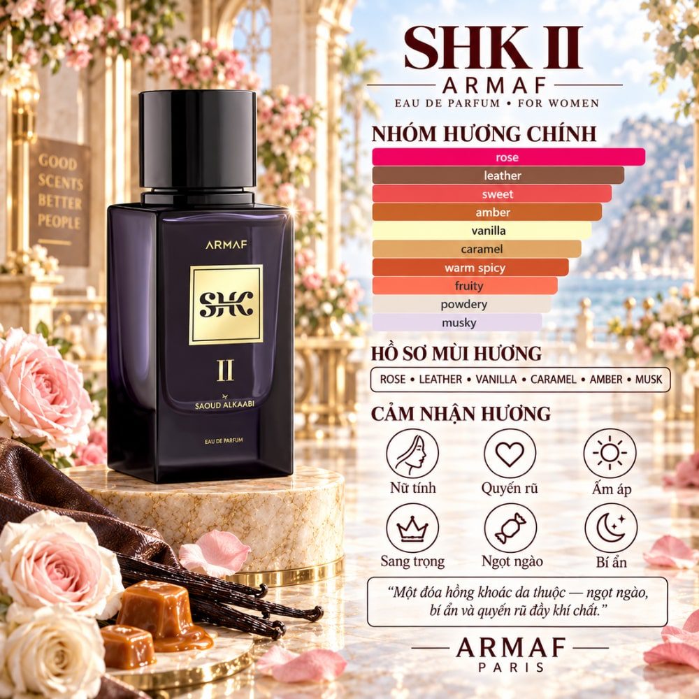 Armaf SHK II EDP 100ml 23 Mùi hương Nước hoa Armaf SHK II EDP _ Tiến Perfume