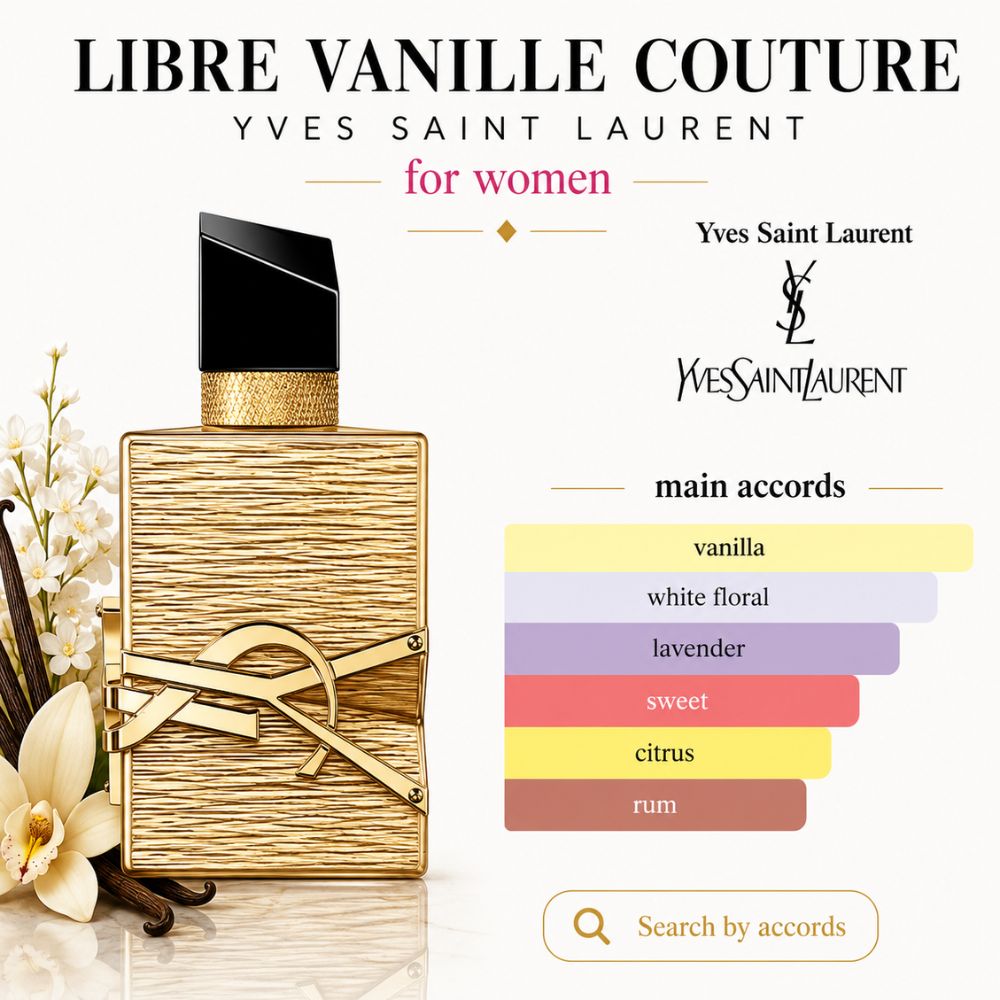 Yves Saint Laurent Libre Vanille Couture EDP 50ml 24 Mùi hương Nước hoa Libre Vanille Couture Yves Saint Laurent _ Tiến Perfume
