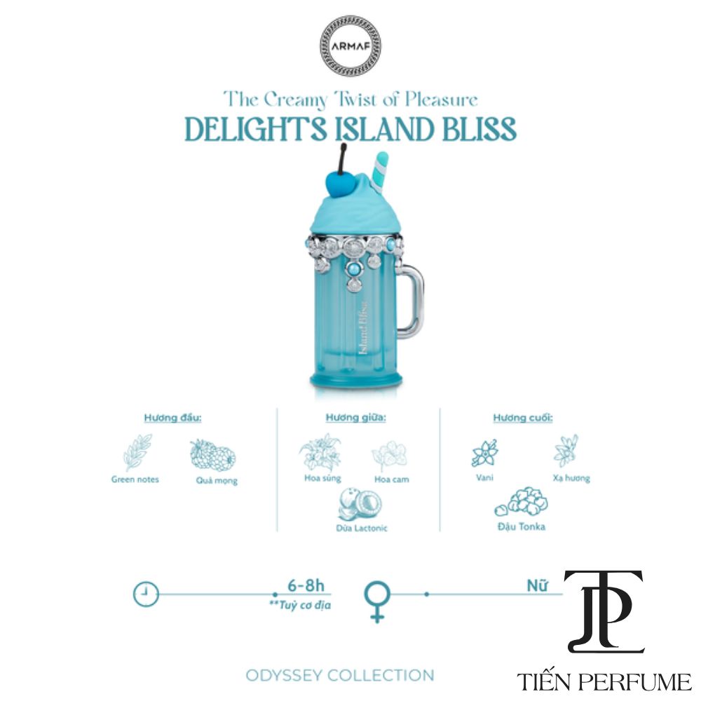 Armaf Island Bliss EDP 100ml 24 Nước hoa niche Armaf DELIGHTS ISLAND BLISS Eau De Parfum 100ml _ Tiến Perfume