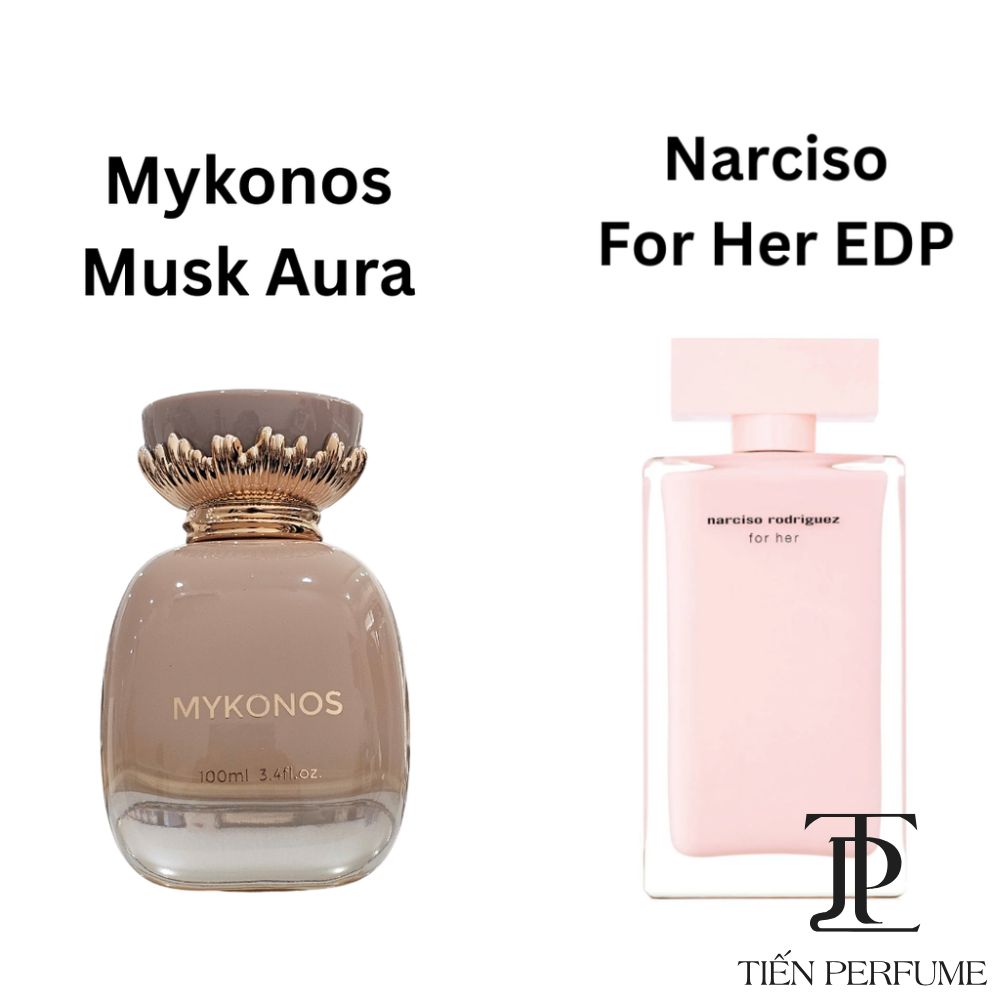 So sánh mùi hương Mykonos Musk Aura Extrait de Parfum 50ml_ Tiến Perfume