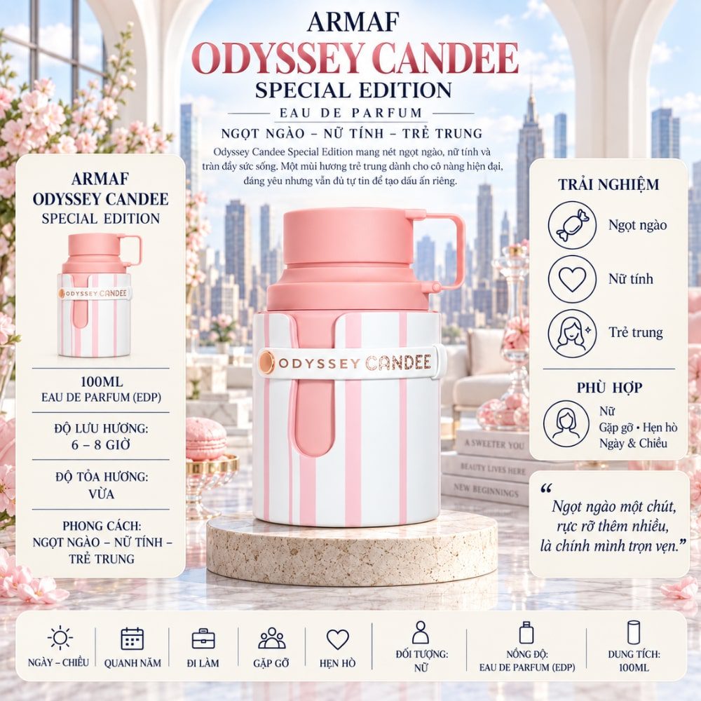 Armaf Odyssey Candee Special Edition 17 Thông tin Armaf Odyssey Candee Special Edition EDP _ Tiến Perfume