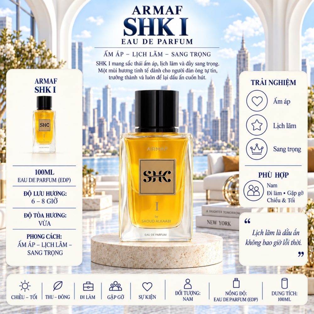 Armaf SHK I EDP 100ml 17 Thông tin Armaf SHK I EDP _ Tiến Perfume