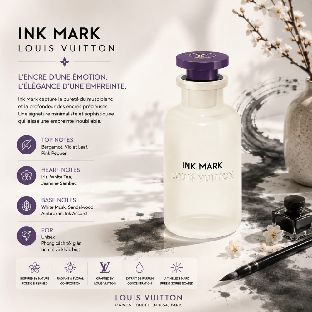Louis Vuitton Ink Mark EDP 100ml 42 Authentic Perfume Louis Vuitton Ink Mark _ Tiến Perfume