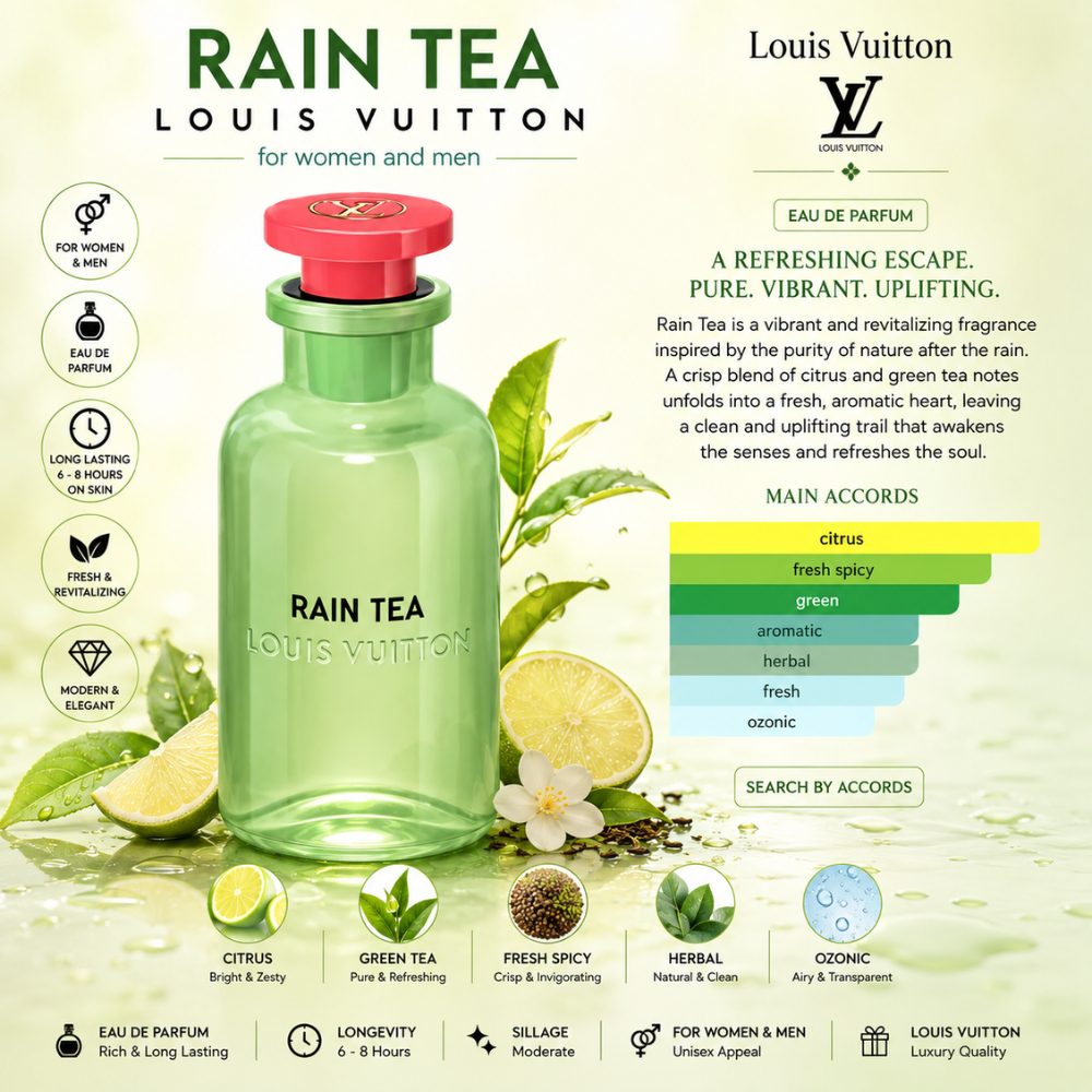 Louis Vuitton Rain Tea EDP 100ml 37 Mùi hương Nước hoa Louis Vuitton Rain Tea _ Tiến Perfume