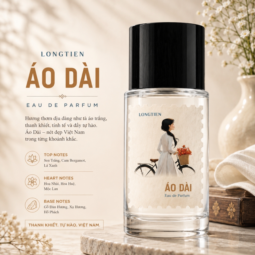 LONGTIEN Áo Dài EDP 50ml 12 Authentic Perfume LONGTIEN Áo Dài _ Tiến Perfume