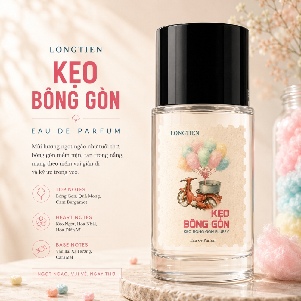 LONGTIEN Kẹo Bông Gòn EDP 50ml 9 Authentic Perfume LONGTIEN Kẹo Bông Gòn _ Tiến Perfume
