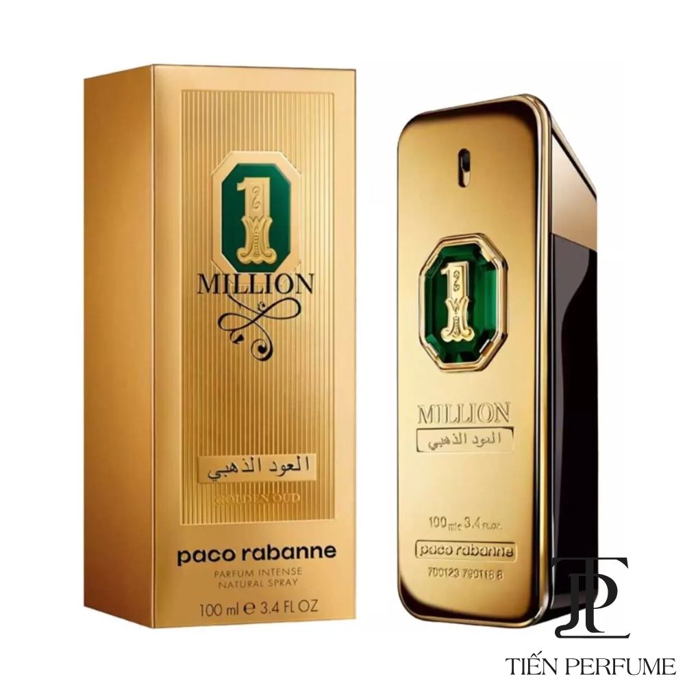 Paco Rabanne 1 Million Golden Oud Intense Parfum 100ml 2 Nước hoa Paco Rabanne 1 Million Golden Oud Intense Parfum 100ml _ Tiến Perfume