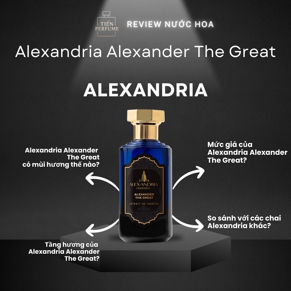 Review nước hoa Alexandria Alexander The Great _ Tiến Perfume