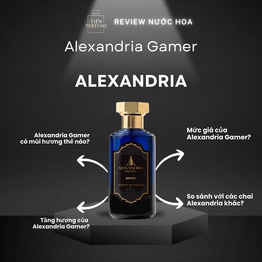 Review nước hoa Alexandria Gamer _ Tiến Perfume