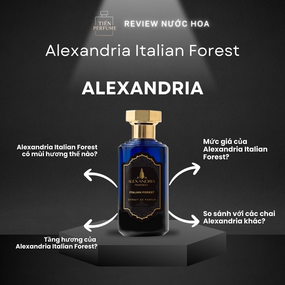 Review nước hoa Alexandria Italian Forest _ Tiến Perfume
