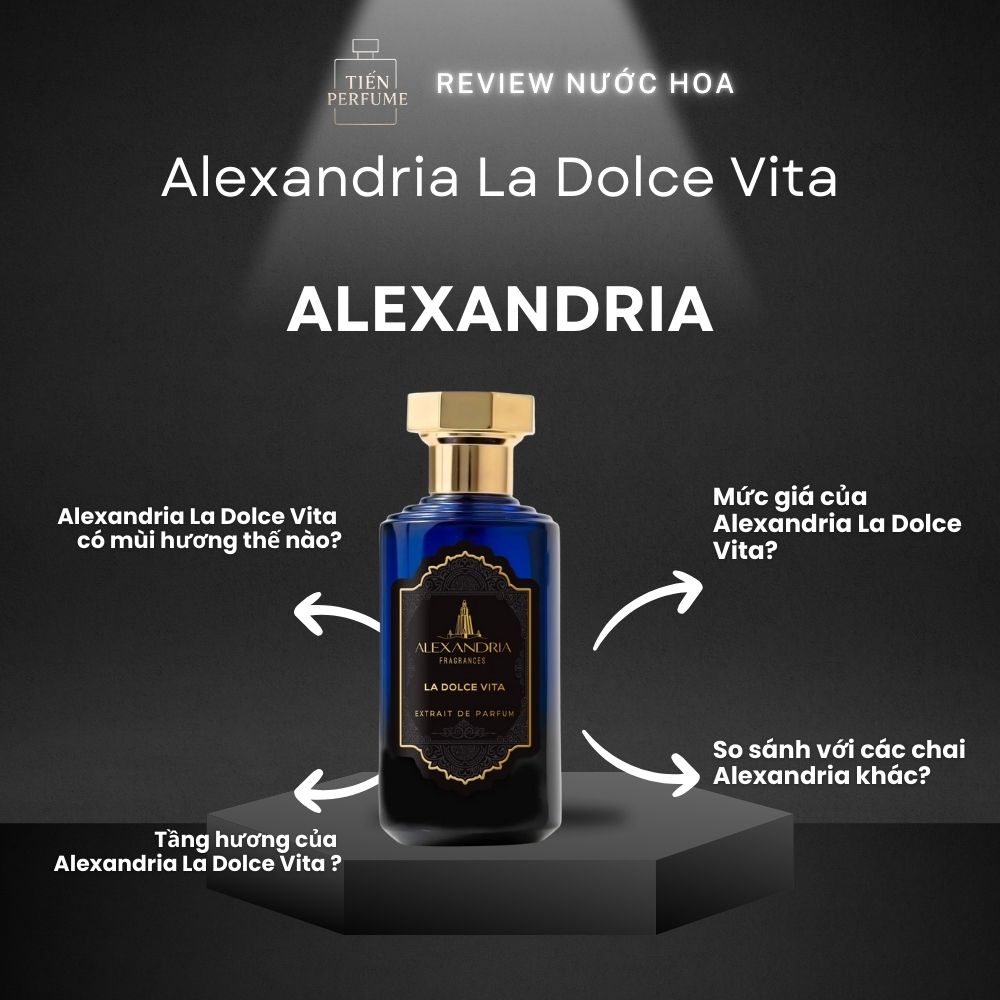 Review nước hoa Alexandria La Dolce Vita _ Tiến Perfume