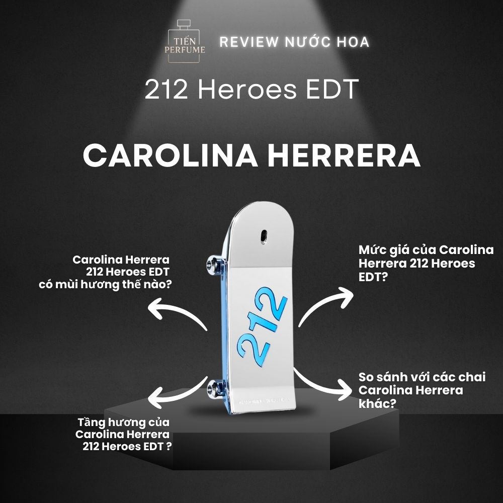 Review nước hoa Carolina Herrera 212 Heroes EDT _ Tiến Perfume