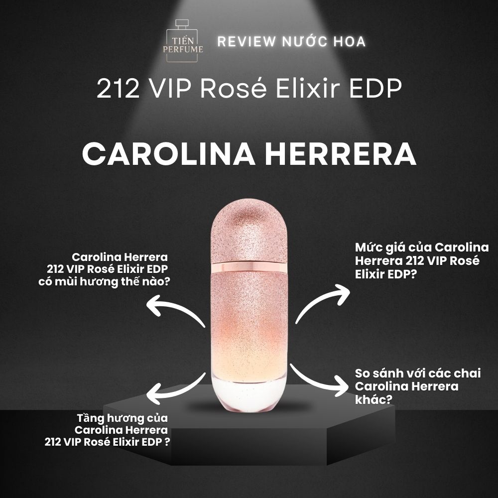 Review nước hoa Carolina Herrera 212 VIP Rosé Elixir EDP 1 Review nước hoa Carolina Herrera 212 VIP Rosé Elixir EDP _ Tiến Perfume