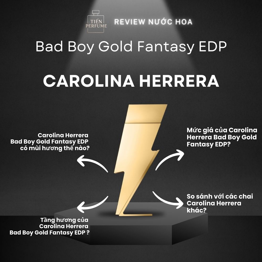Review nước hoa Carolina Herrera Bad Boy Gold Fantasy EDP 1 Review nước hoa Carolina Herrera Bad Boy Gold Fantasy EDP _ Tiến Perfume
