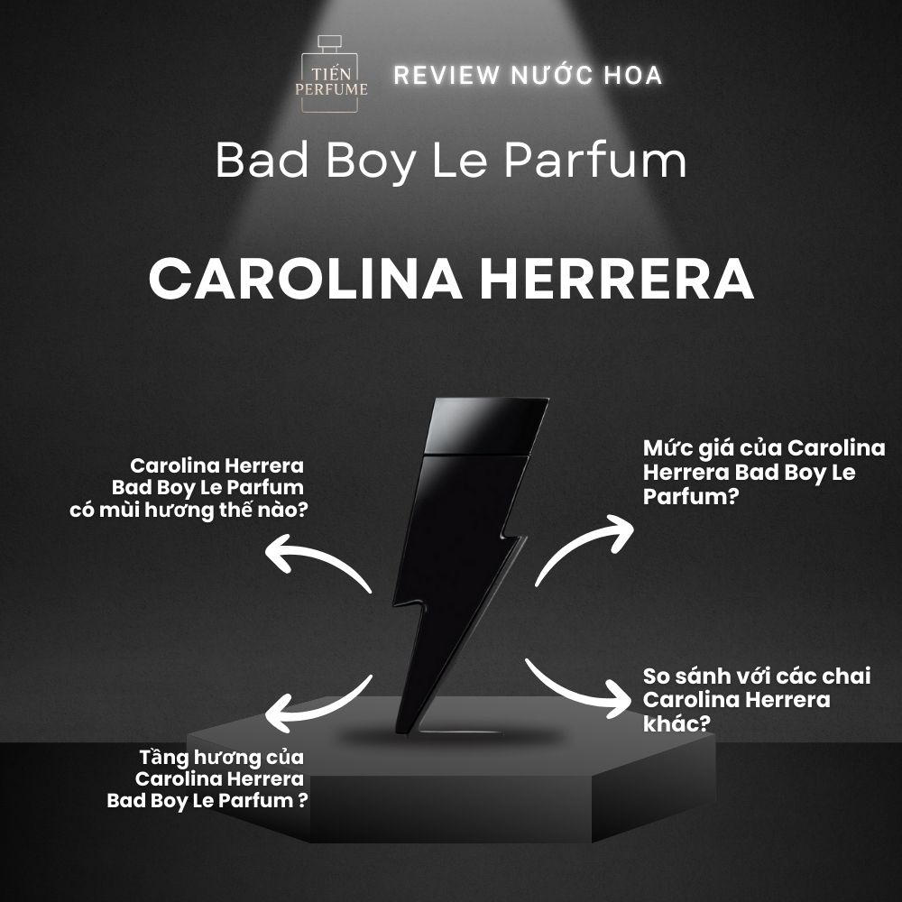 Review nước hoa Carolina Herrera Bad Boy Le Parfum 1 Review nước hoa Carolina Herrera Bad Boy Le Parfum _ Tiến Perfume