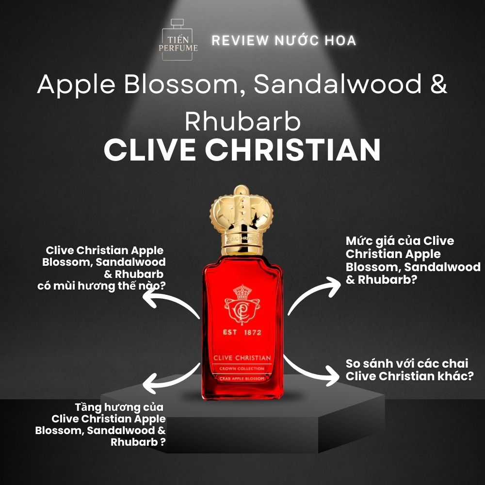 Review nước hoa Clive Christian Apple Blossom Sandalwood & Rhubarb 1 Review nước hoa Clive Christian Apple Blossom, Sandalwood & Rhubarb _ Tiến Perfume