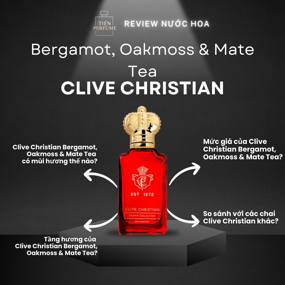 Review nước hoa Clive Christian Bergamot, Oakmoss & Mate Tea _ Tiến Perfume