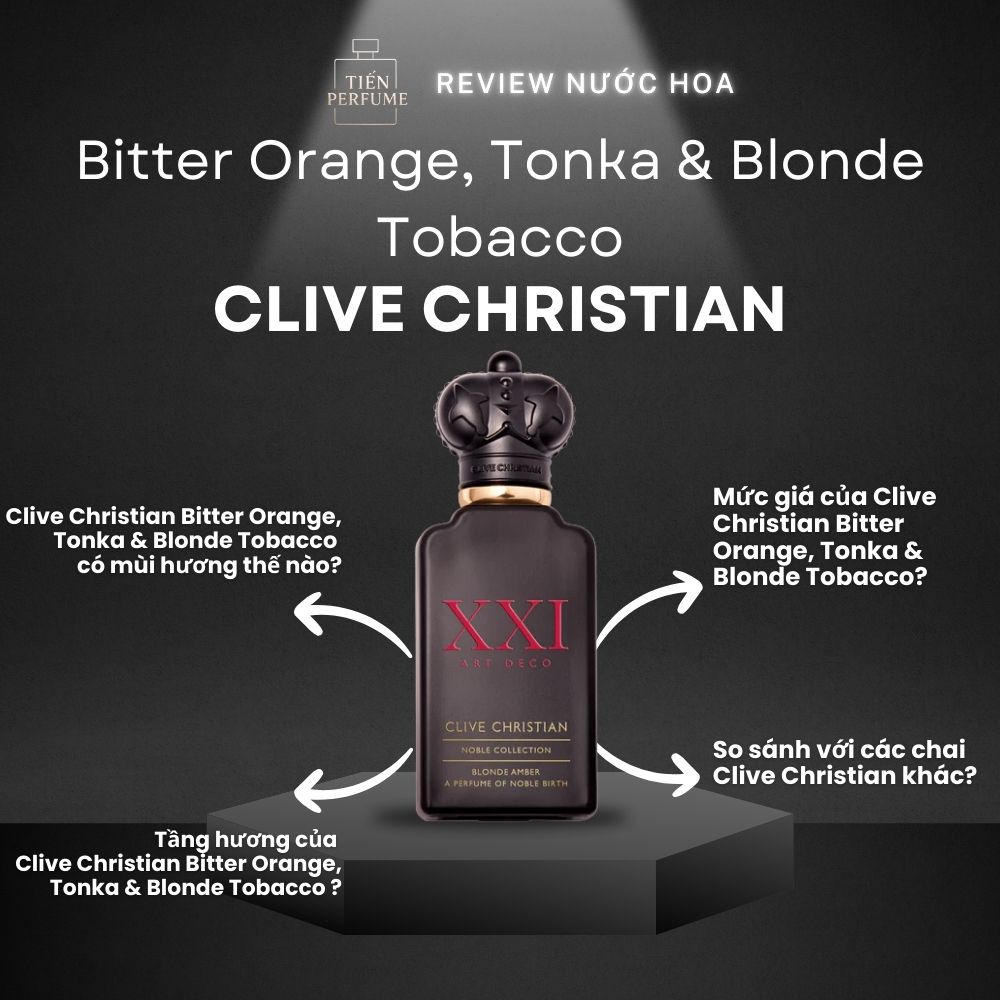 Review nước hoa Clive Christian Bitter Orange, Tonka & Blonde Tobacco _ Tiến Perfume