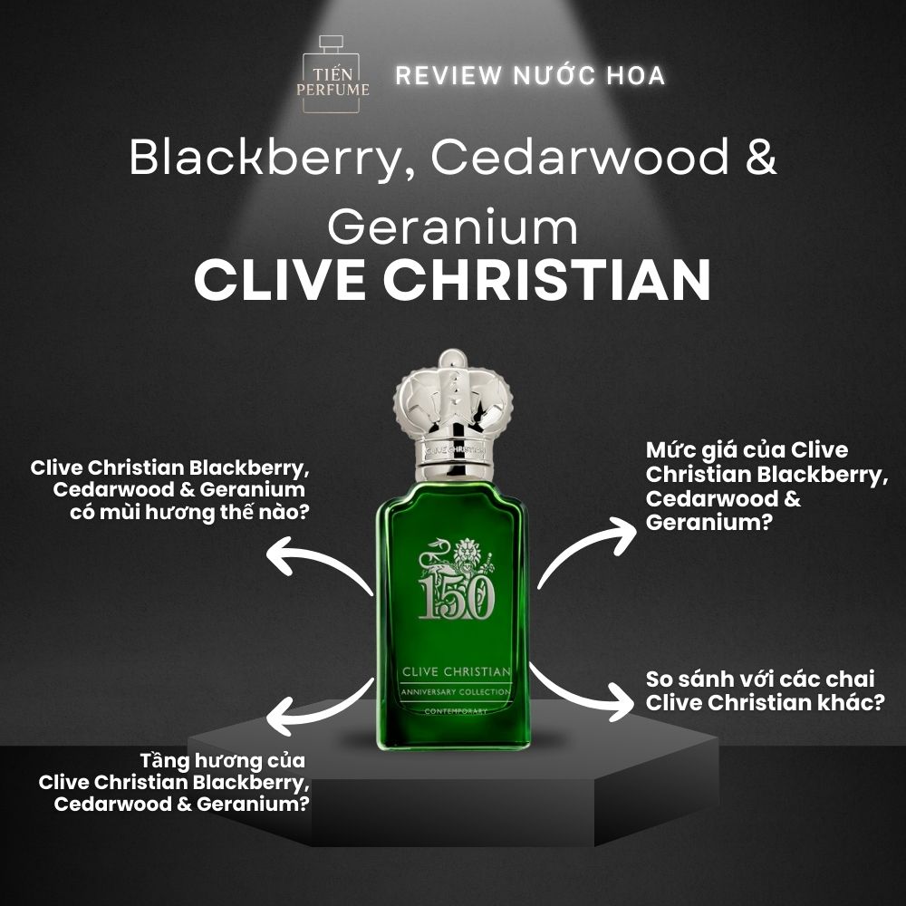 Review nước hoa Clive Christian Blackberry Cedarwood & Geranium 1 Review nước hoa Clive Christian Blackberry, Cedarwood & Geranium _ Tiến Perfume