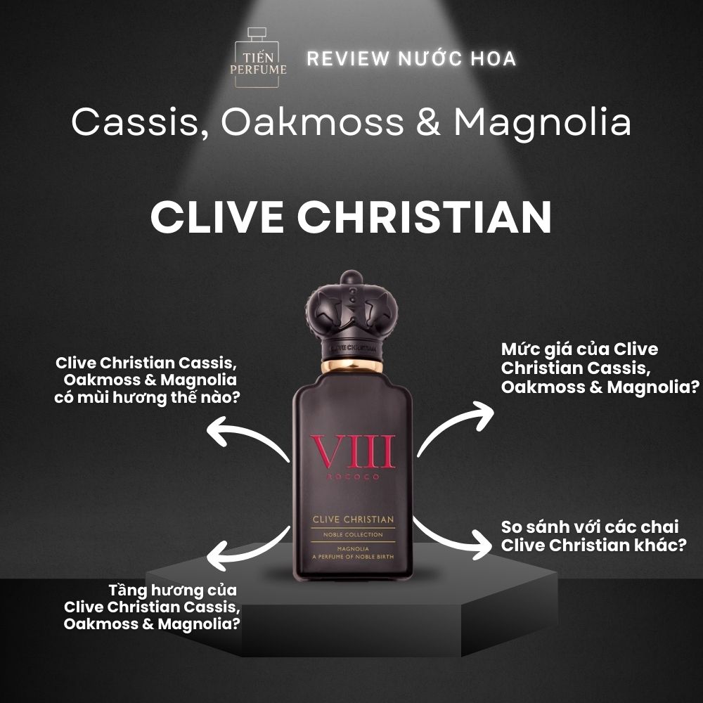 Review nước hoa Clive Christian Cassis, Oakmoss & Magnolia _ Tiến Perfume