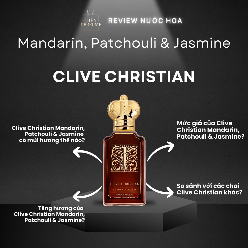 Review nước hoa Clive Christian Mandarin, Patchouli & Jasmine _ Tiến Perfume