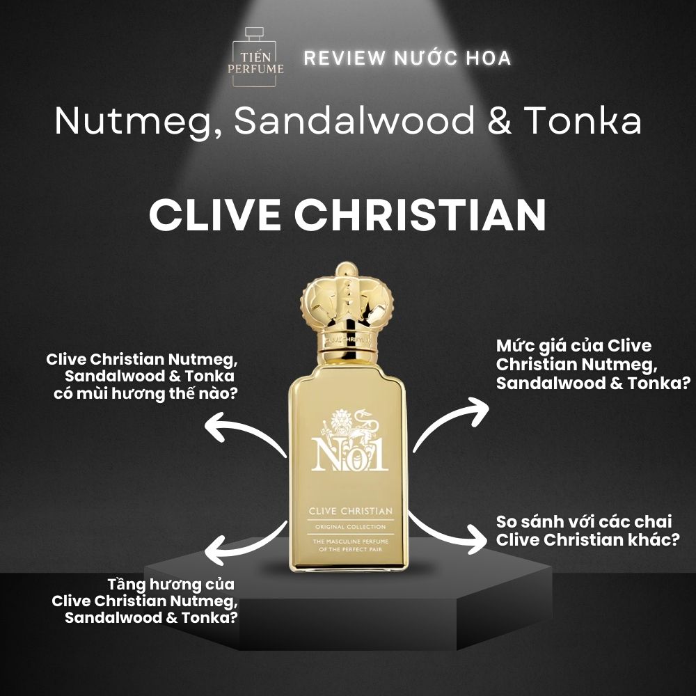 Review nước hoa Clive Christian Nutmeg, Sandalwood & Tonka _ Tiến Perfume