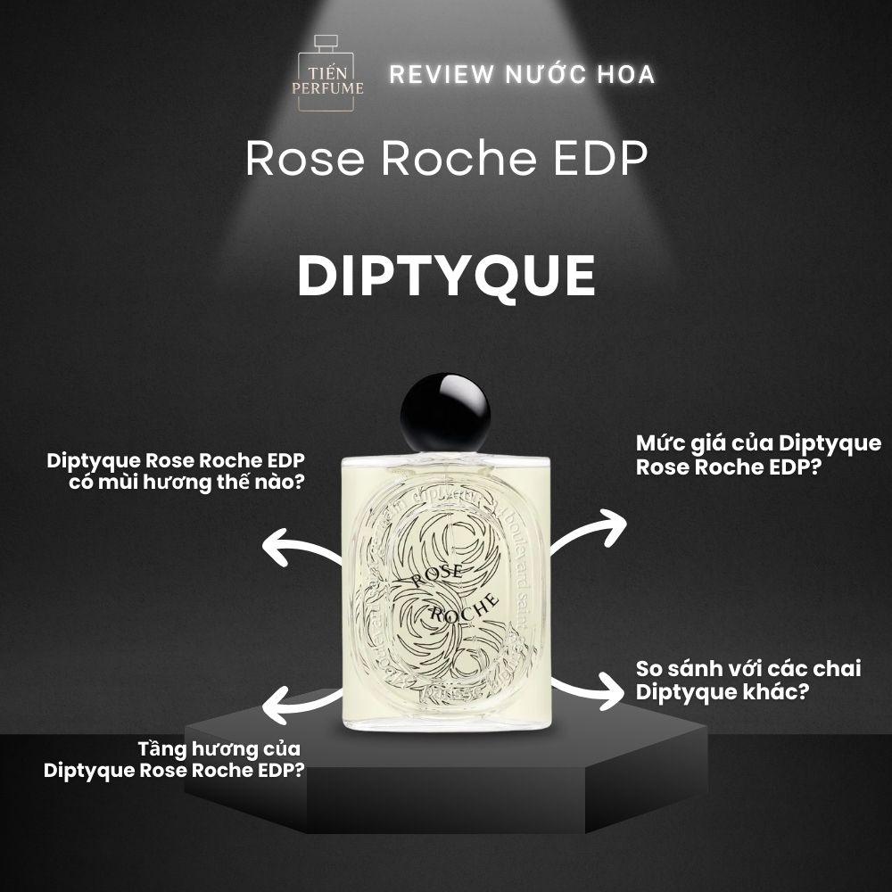 Review nước hoa Diptyque Rose Roche EDP _ Tiến Perfume