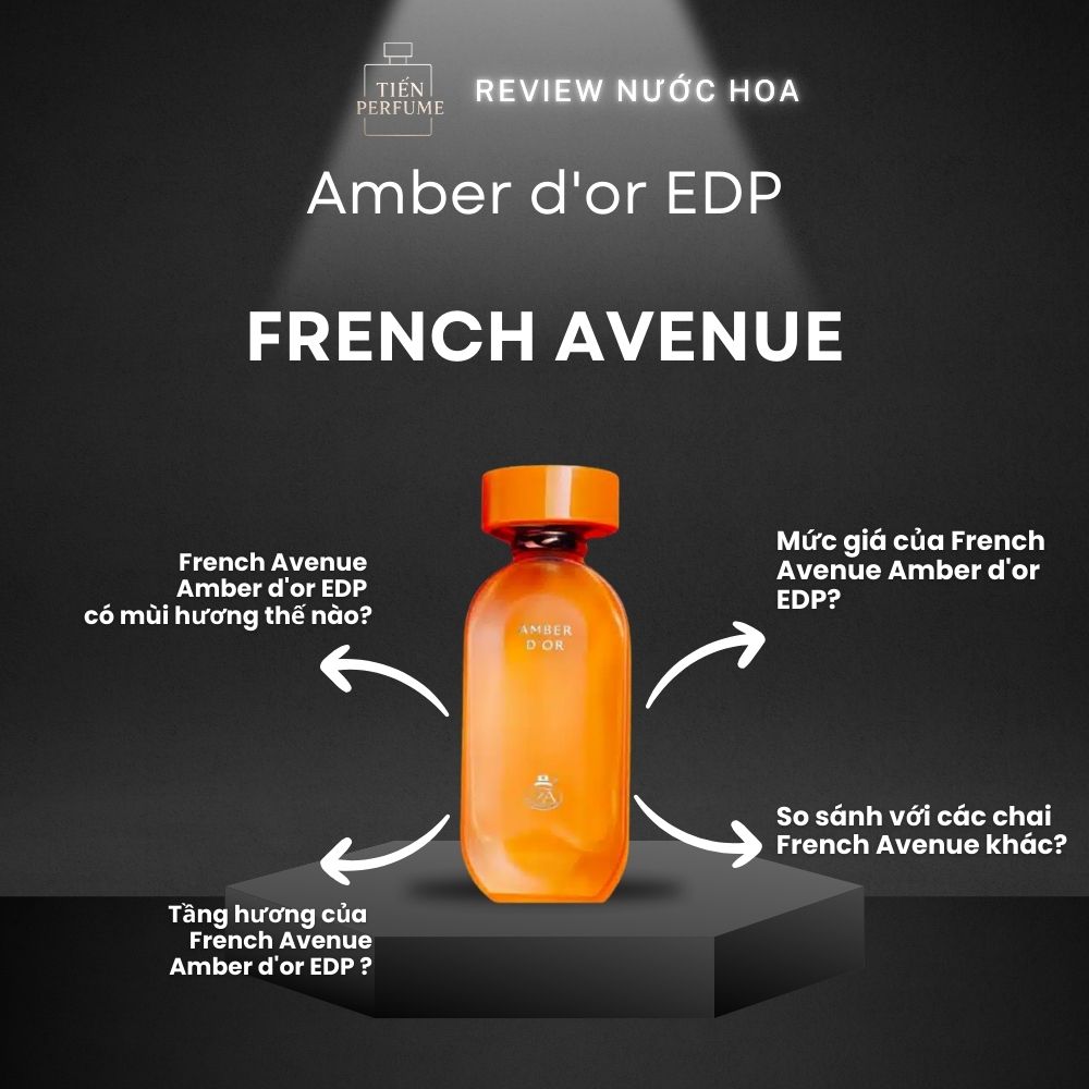 Review nước hoa French Avenue Amber d'or EDP _ Tiến Perfume