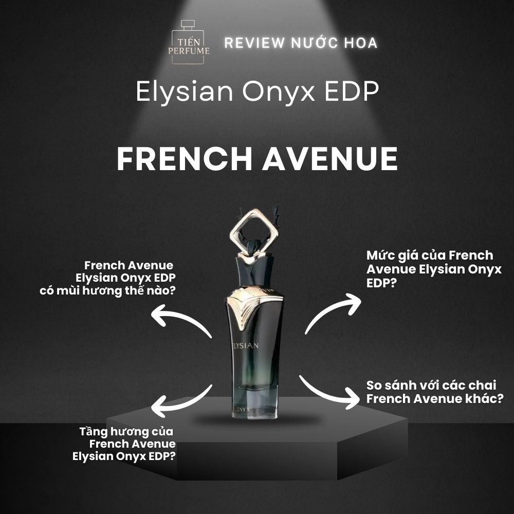 Review nước hoa French Avenue Elysian Onyx EDP _ Tiến Perfume