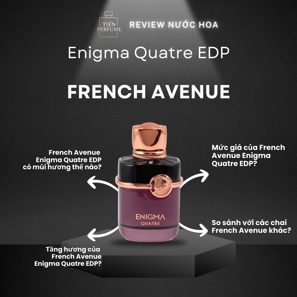 Review nước hoa French Avenue Enigma Quatre EDP _ Tiến Perfume