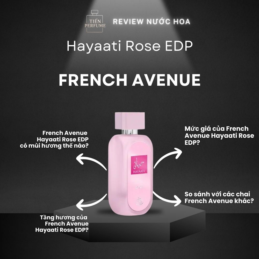 Review nước hoa French Avenue Hayaati Rose EDP 1 Review nước hoa French Avenue Hayaati Rose EDP _ Tiến Perfume