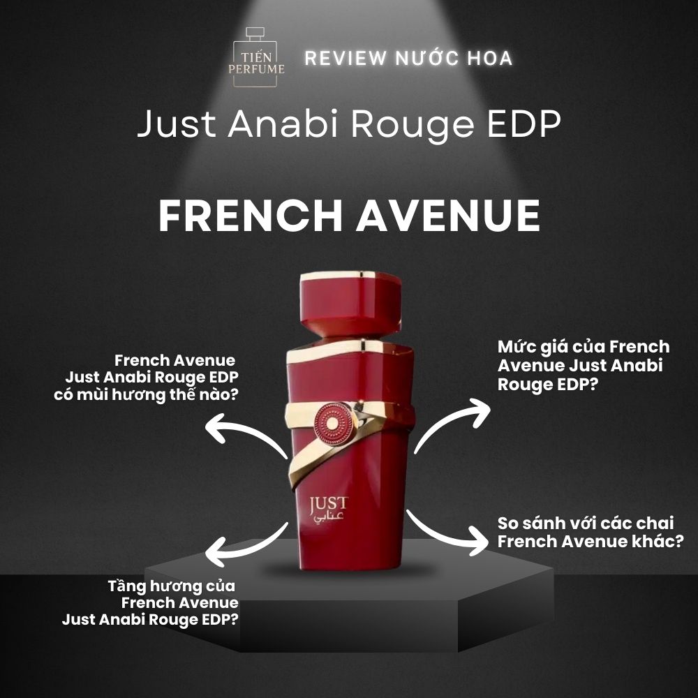 Review nước hoa French Avenue Just Anabi Rouge EDP 1 Review nước hoa French Avenue Just Anabi Rouge EDP _ Tiến Perfume