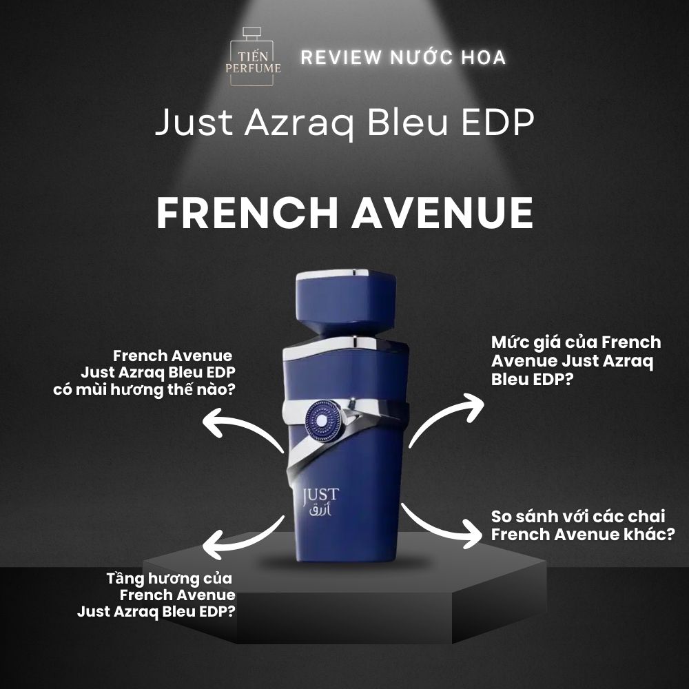 Review nước hoa French Avenue Just Azraq Bleu EDP 1 Review nước hoa French Avenue Just Azraq Bleu EDP _ Tiến Perfume