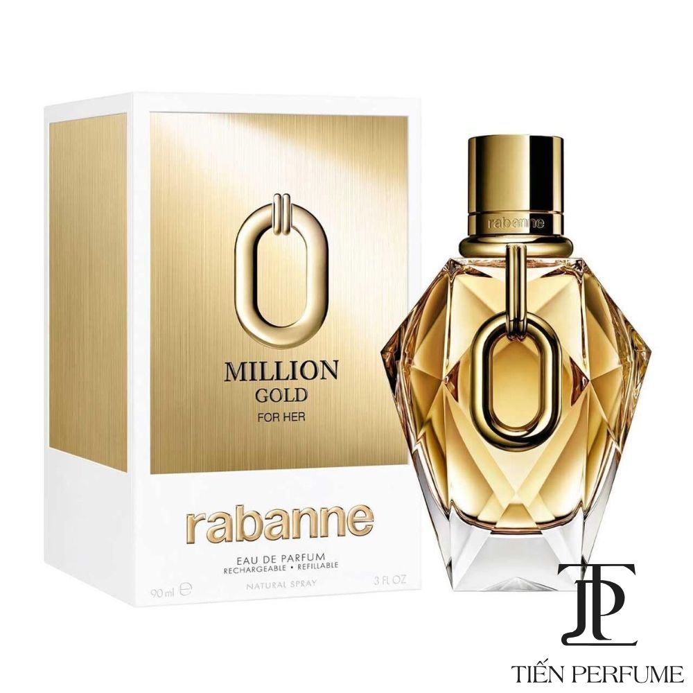 Paco Rabanne Million Gold For Her EDP 90ml 9 Hộp nước hoa Paco Rabanne Million Gold EDP 90ml _ Tiến Perfume