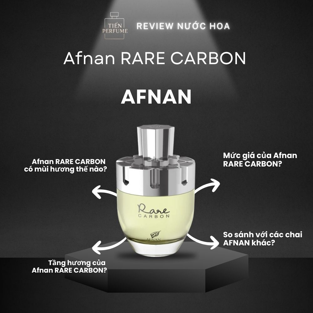 Review nước hoa Afnan RARE CARBON _ Tiến Perfume