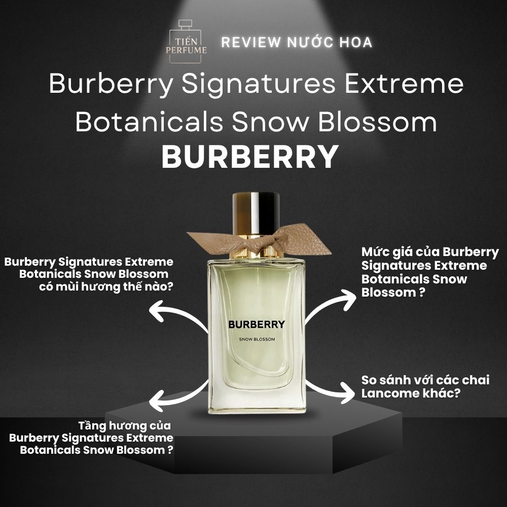 Review nước hoa Burberry Signatures Extreme Botanicals Snow Blossom 1 Review nước hoa Burberry Signatures Extreme Botanicals Snow Blossom _ Tiến Perfume