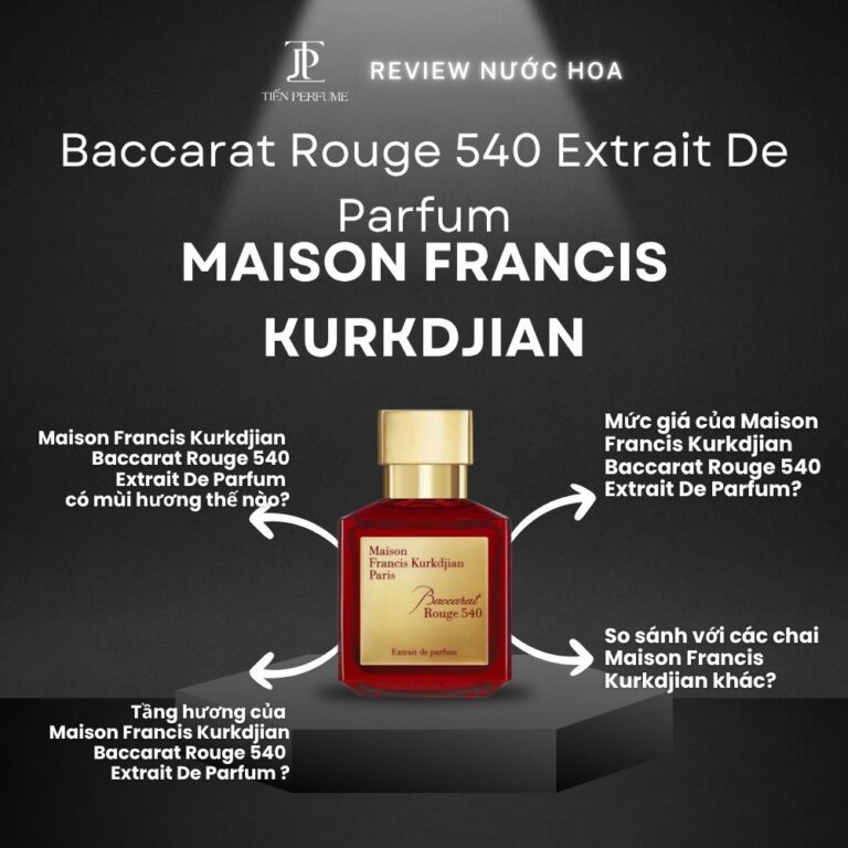 Review nước hoa Maison Francis Kurkdjian Baccarat Rouge 540 Extrait De Parfum _ Tiến Perfume