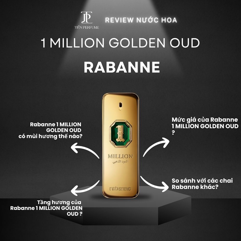 Review nước hoa Rabanne 1 MILLION GOLDEN OUD _ Tiến Perfume