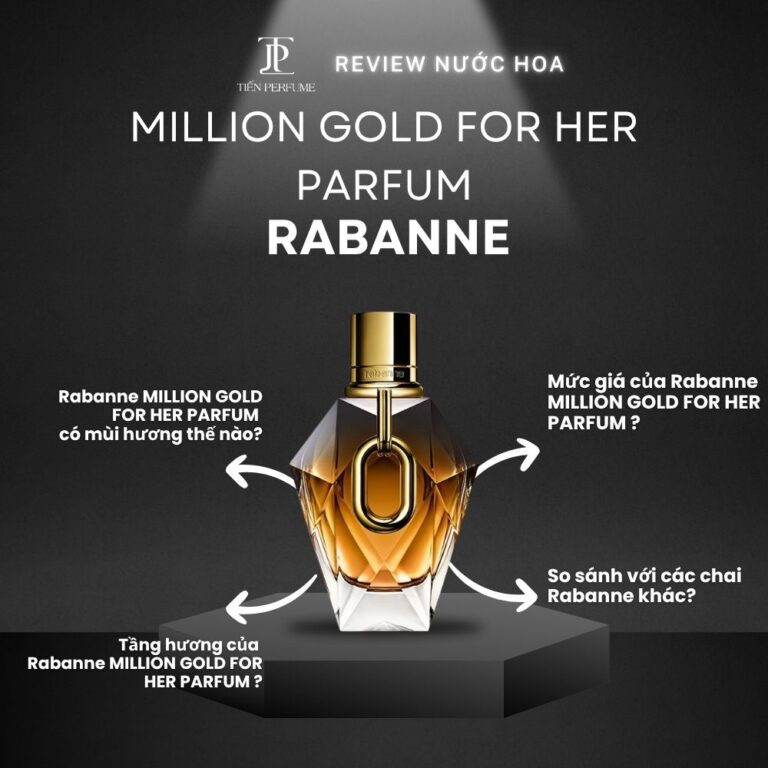 Review nước hoa Rabanne MILLION GOLD FOR HER PARFUM _ Tiến Perfume