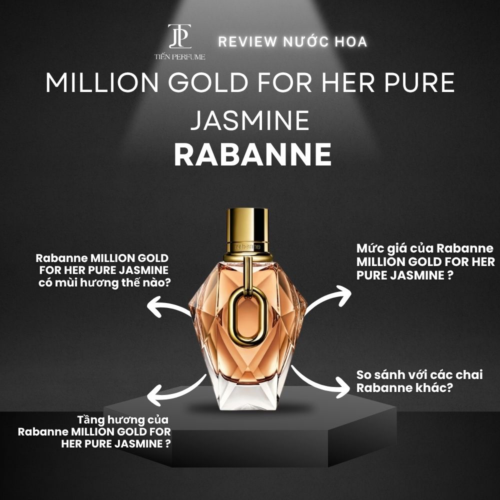 Review nước hoa Rabanne MILLION GOLD FOR HER PURE JASMINE 1 Review nước hoa Rabanne MILLION GOLD FOR HER PURE JASMINE _ Tiến Perfume