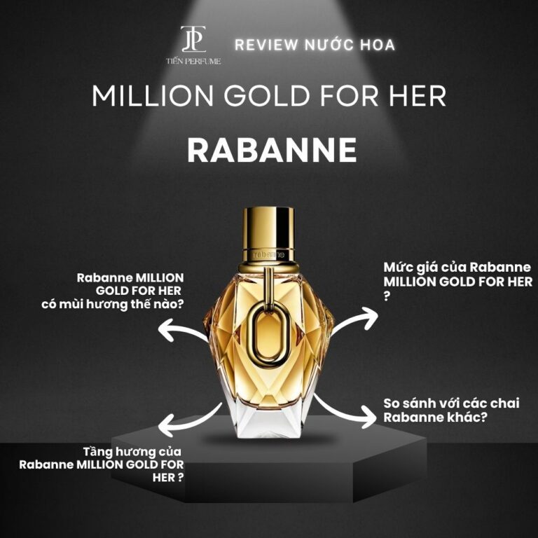 Review nước hoa Rabanne MILLION GOLD FOR HER _ Tiến Perfume