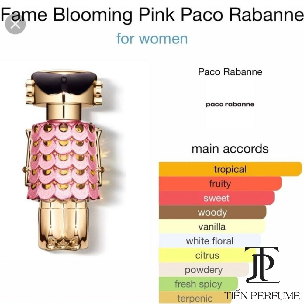 Paco Rabanne Fame Blooming Pink EDP 80ml 5 Tầng hương Paco Rabanne Fame Blooming Pink EDP 80ml _ Tiến Perfume