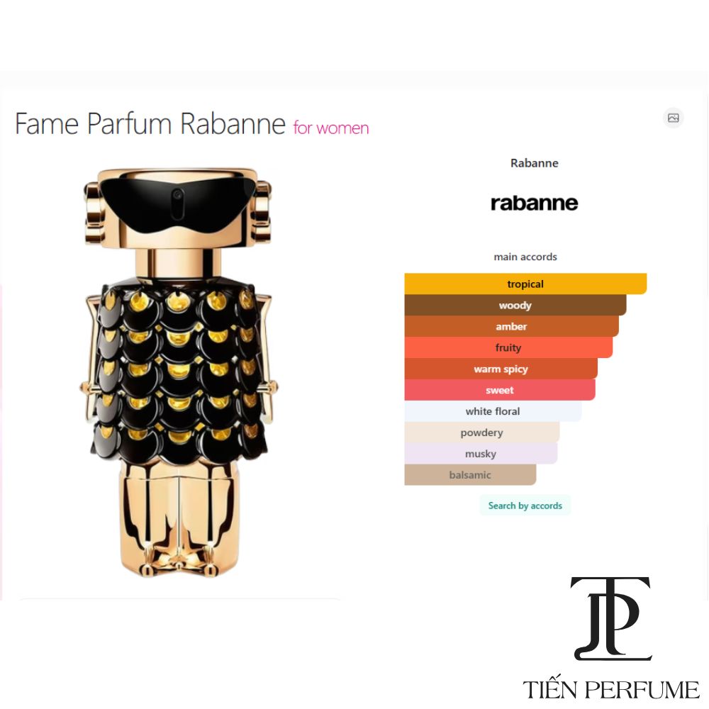 Paco Rabanne Fame Parfum 80ml 6 Tầng hương Paco Rabanne Fame Parfum 80ml _ Tiến Perfume