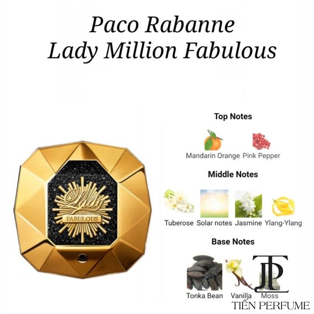 Paco Rabanne Lady Million Fabulous EDP Intense 80ml 6 Tầng hương Paco Rabanne Lady Million Fabulous EDP Intense 80ml _ Tiến Perfume