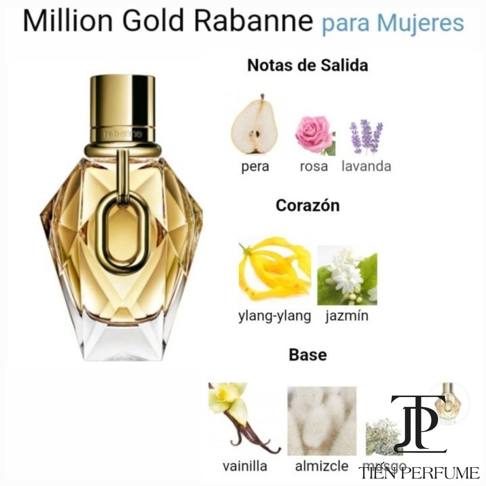 Paco Rabanne Million Gold For Her EDP 90ml 6 Tầng hương Paco Rabanne Million Gold EDP 90ml _ Tiến Perfume