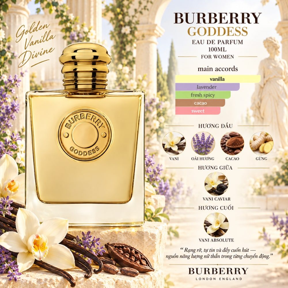 Burberry Goddess EDP 26 Mùi hương Nước hoa Burberry Goddess EDP _ Tiến Perfume