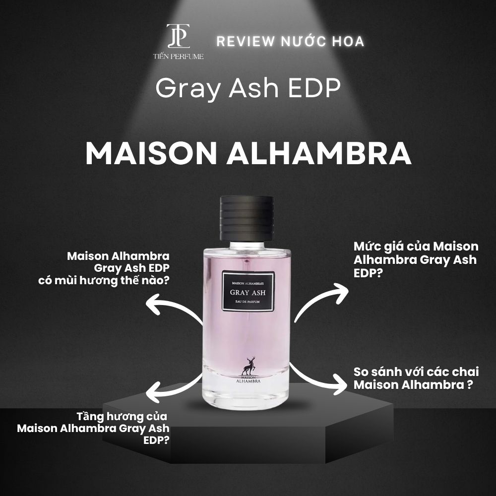 Review nước hoa Maison Alhambra Gray Ash EDP 1 Review nước hoa Maison Alhambra Gray Ash EDP _ Tiến Perfume