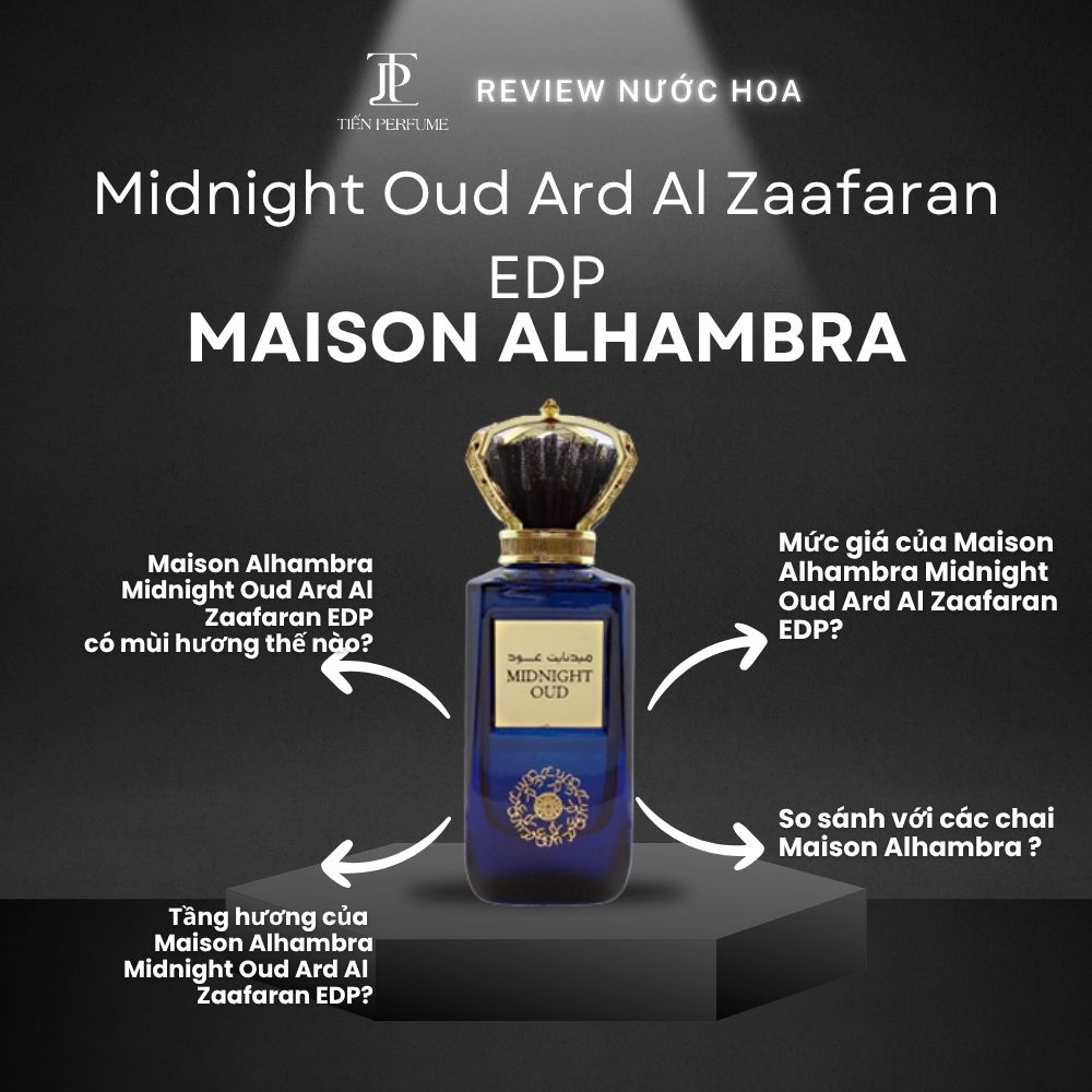 Review nước hoa Maison Alhambra Midnight Oud Ard Al Zaafaran EDP 1 Review nước hoa Maison Alhambra Midnight Oud Ard Al Zaafaran EDP _ Tiến Perfume