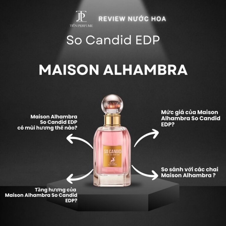 Review nước hoa Maison Alhambra So Candid EDP _ Tiến Perfume